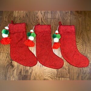Christmas stockings red (3)